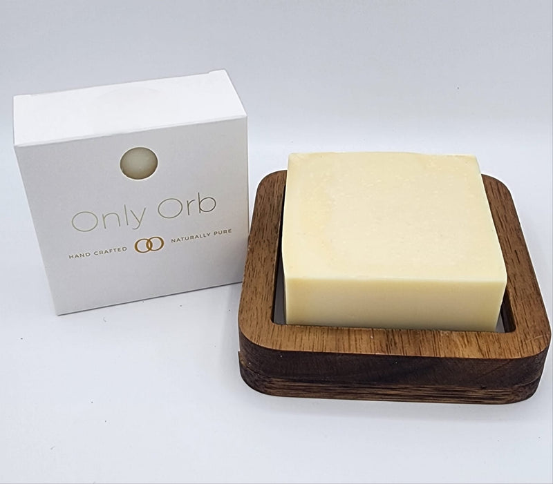 Only Orb Handmade Olive Oil Soap With Custom Soap Rack
