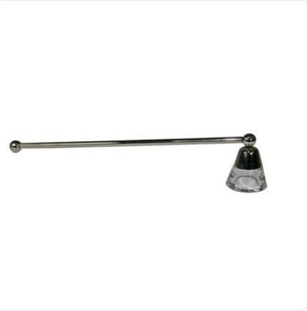 Candle Snuffer - Nickel and Glass