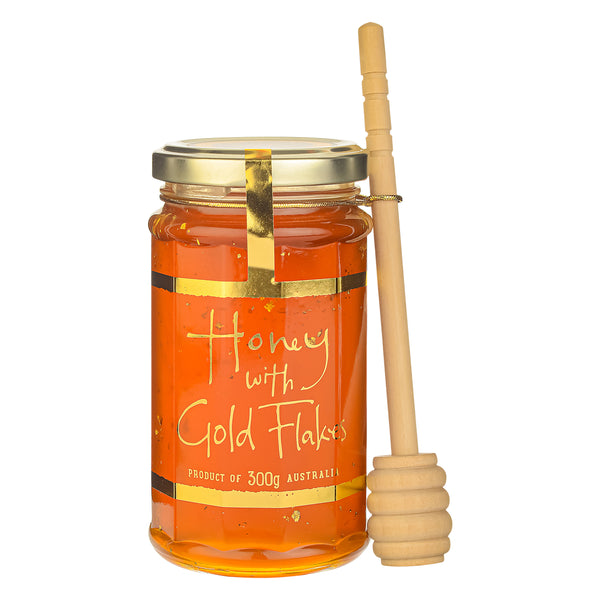 Ogilvie & Co - Fine Food Merchants Honey with Gold Flakes with Dipper 300g