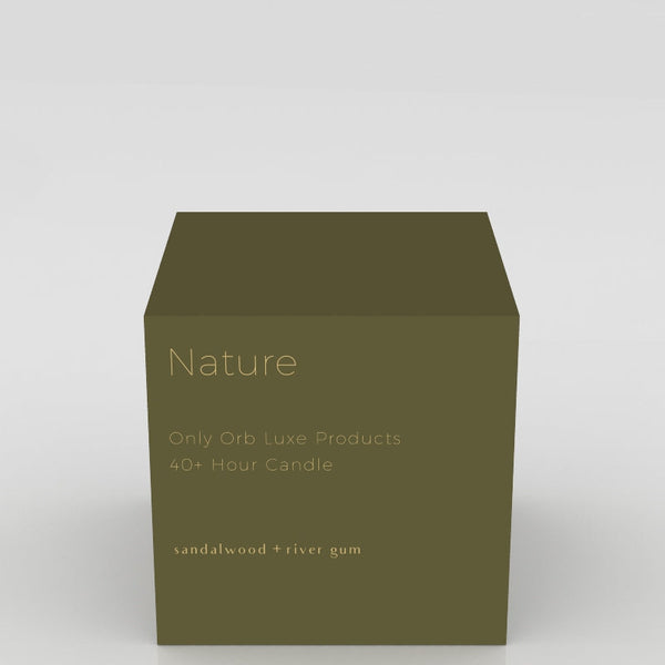 candle - nature - sandalwood + river gum