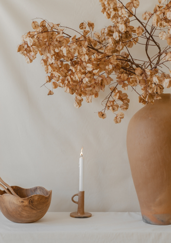 Alister Candle Holder | Terracotta