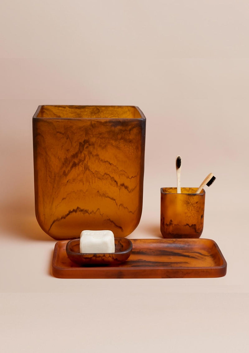 Flow Resin Soap Dish | Earth