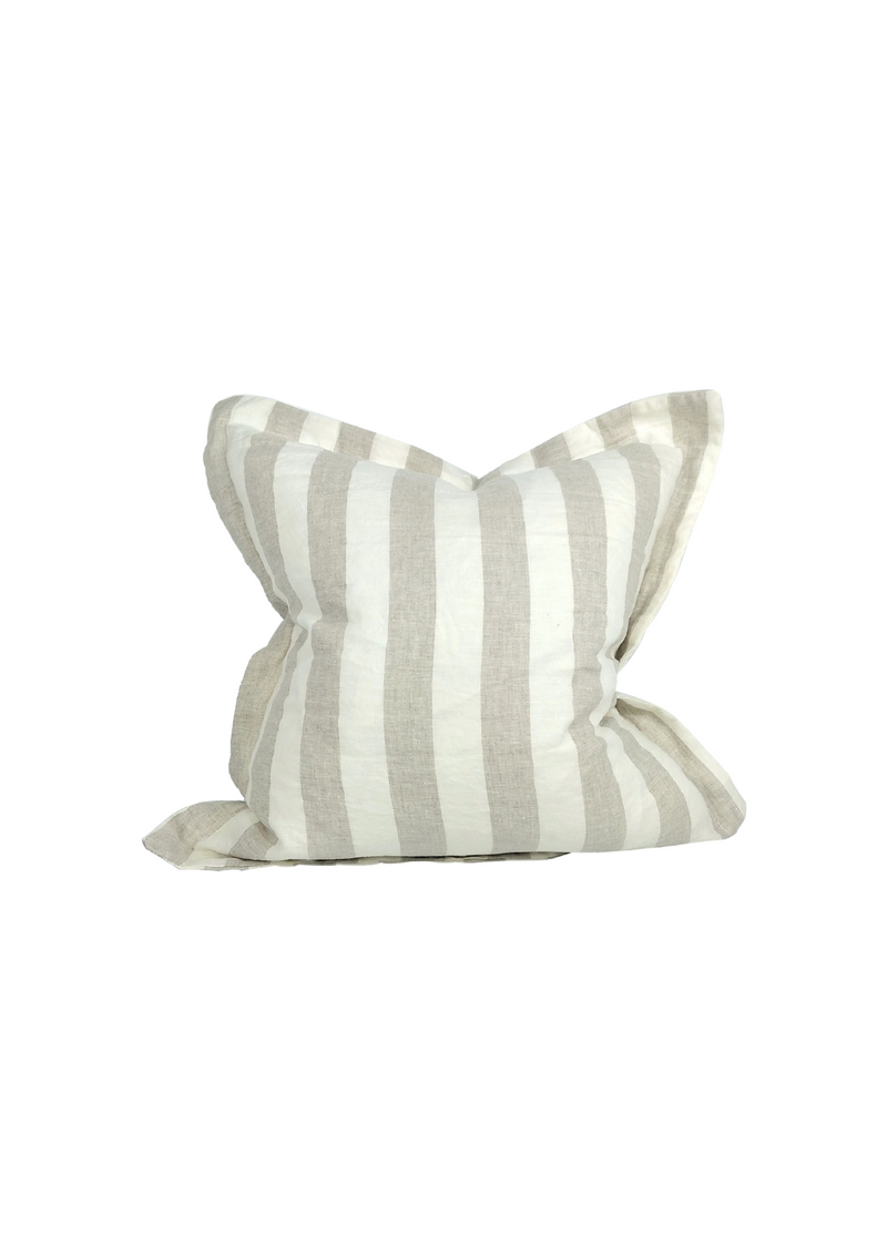 Pure French Linen Cushion Cover | Stripe