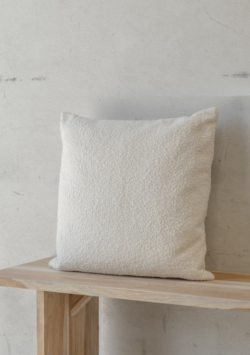 Bernard Boucle Cushion Cover | Ivory Square