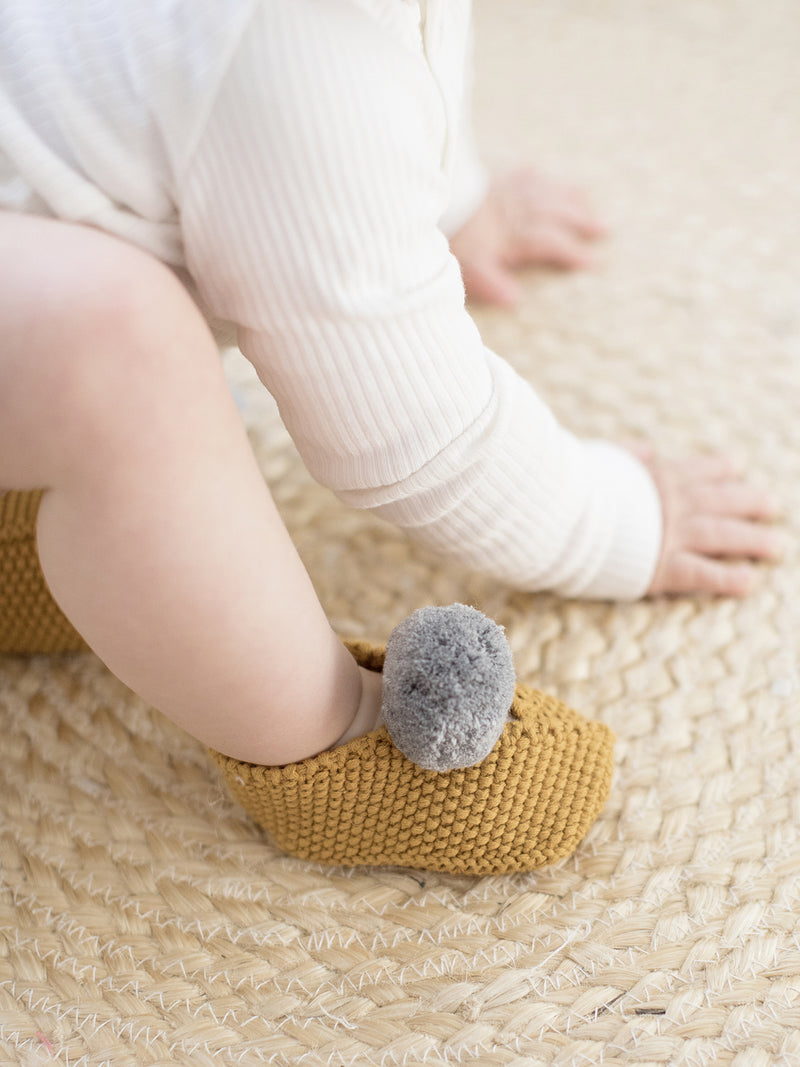 Alimrose Baby Booties | Butterscotch