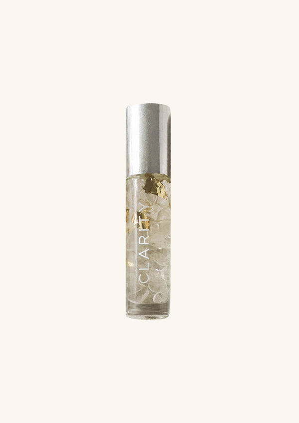Essential Oil Roller | Clear Quartz