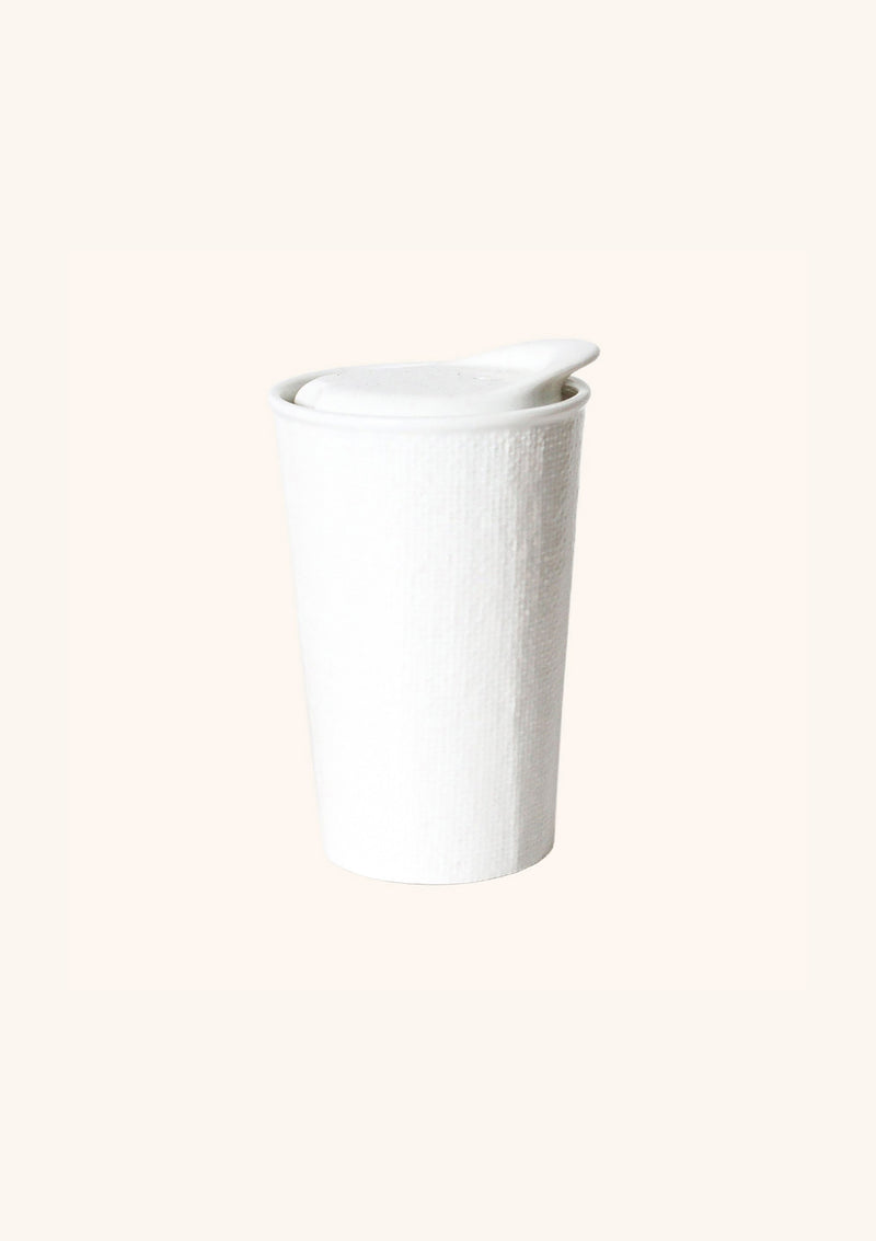 Ceramic Keep Cup White Linen