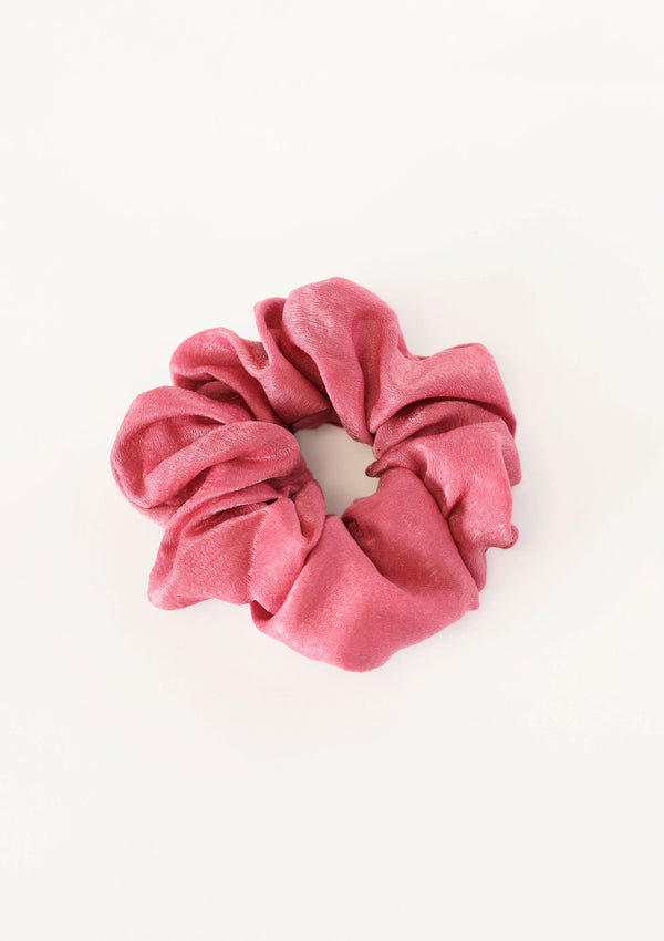 Cherry Satin Scrunchie