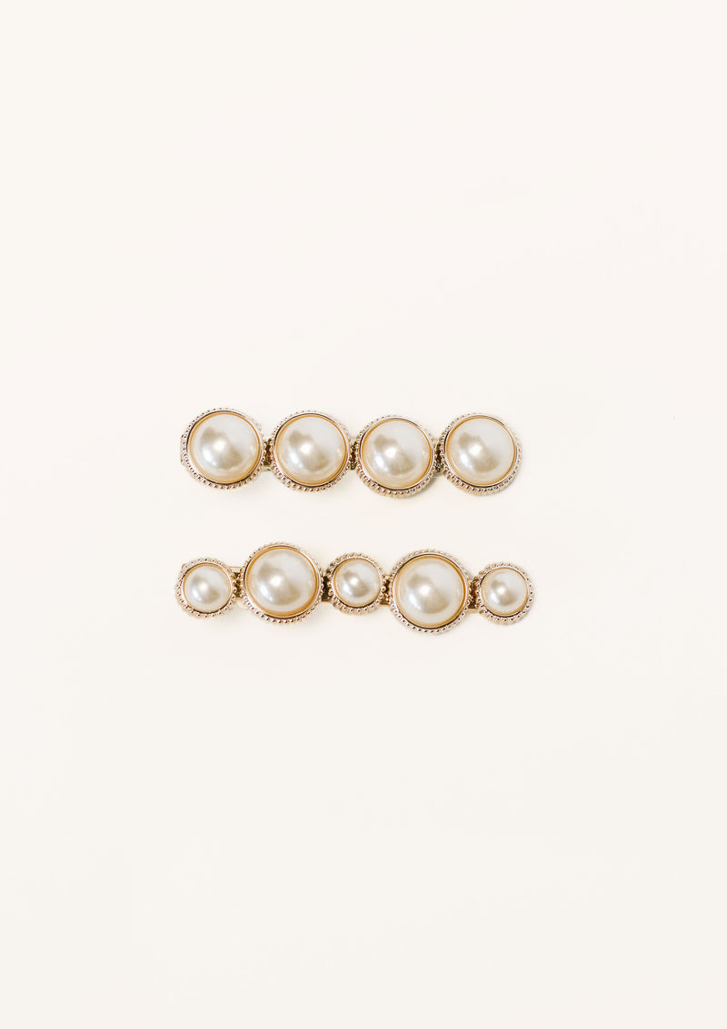 Ingrid Pearl Hair Clips
