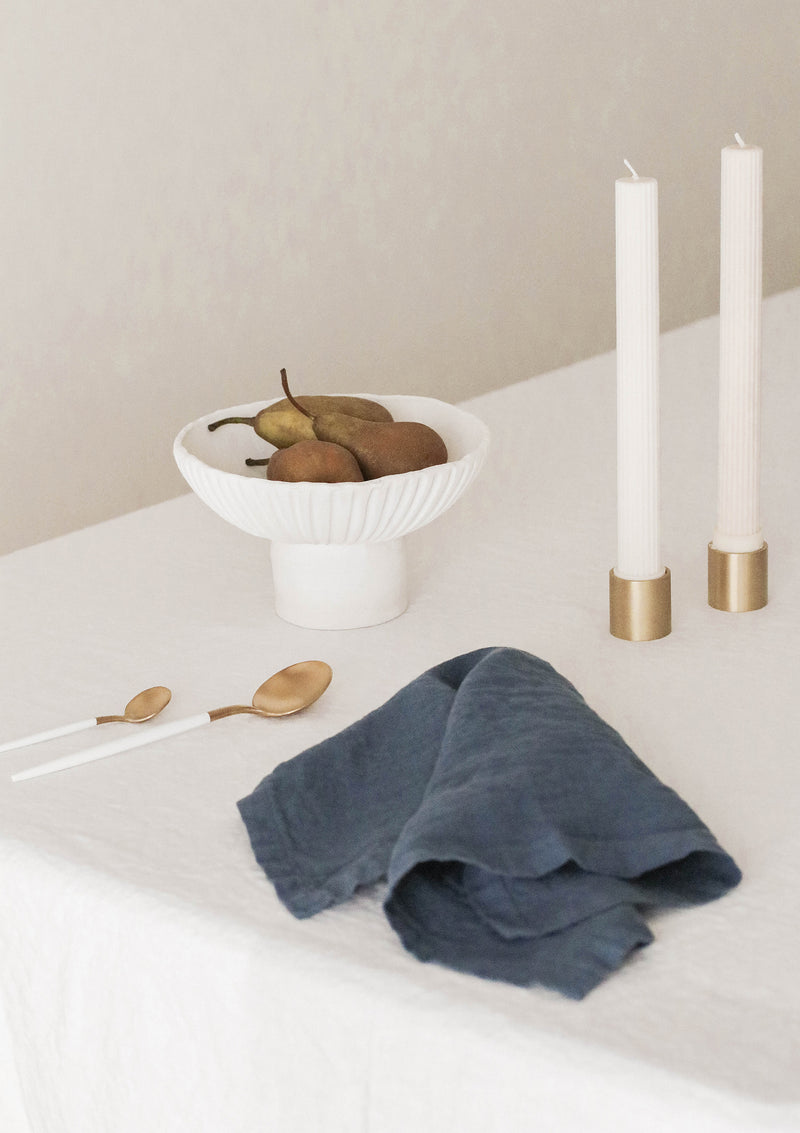 Kobe Cutlery Set Matte Gold & White