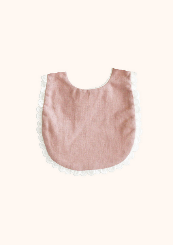 Alimrose Lace & Linen Bib