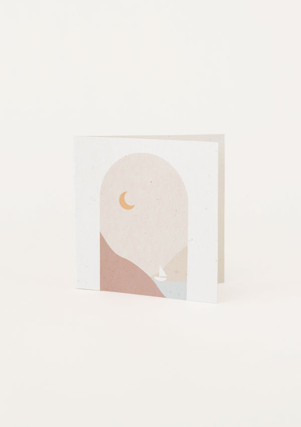 Plantable Seed Greeting Card | Moonlight Sailing