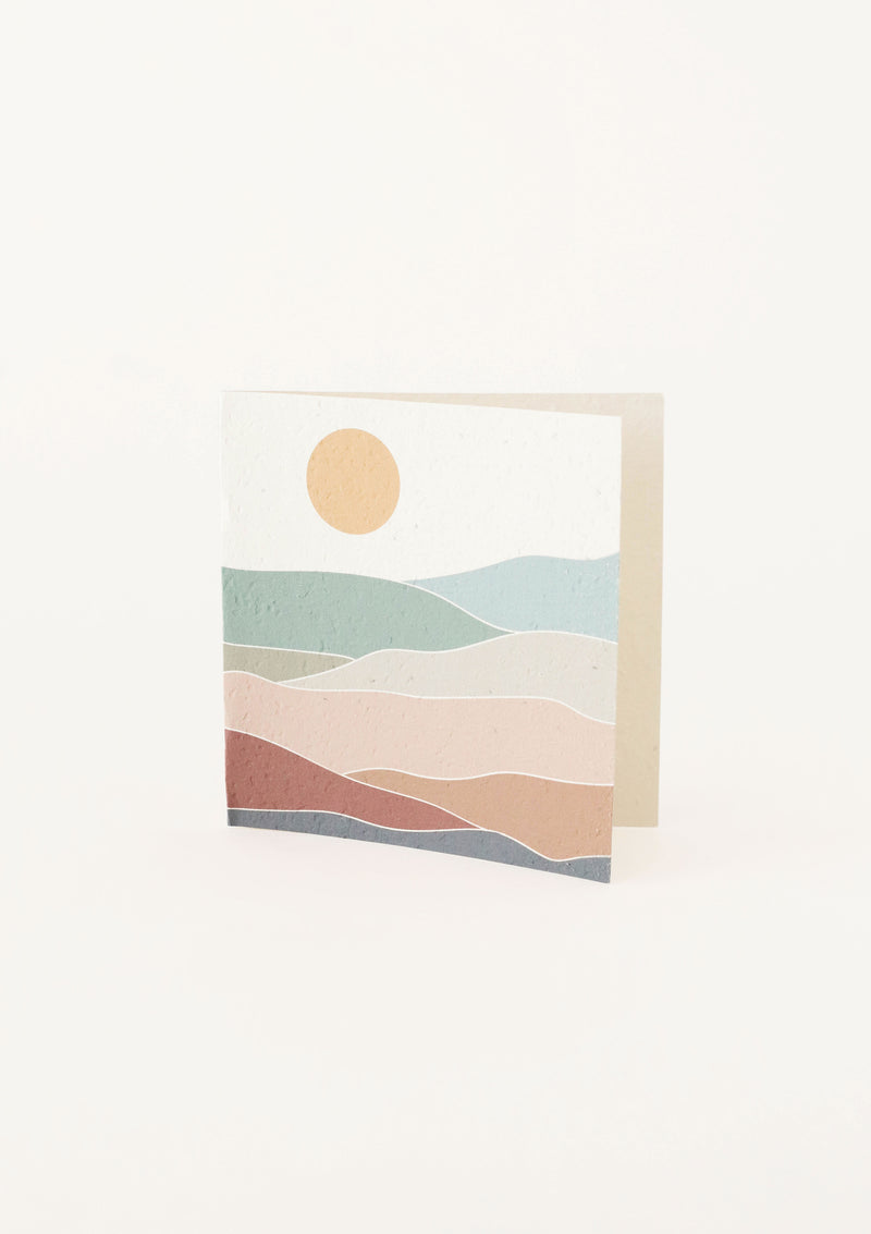 Plantable Seed Card | Mountain Sunrise