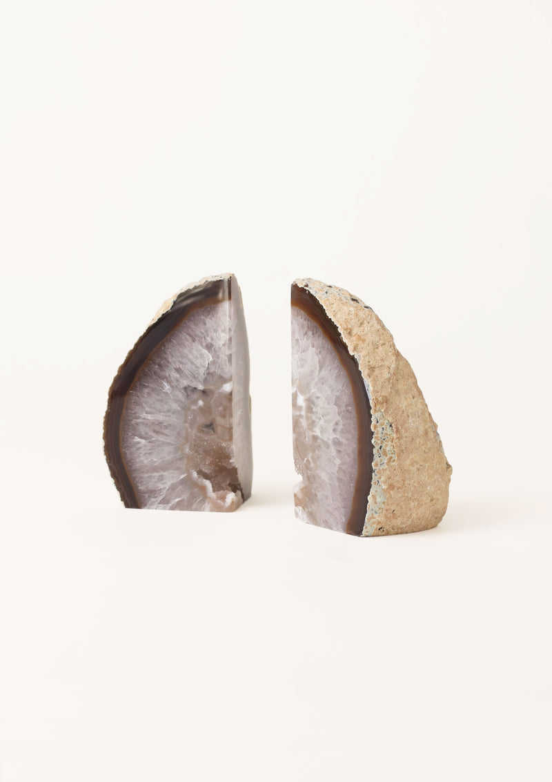 Natural Agate Book Ends Perfect Storm