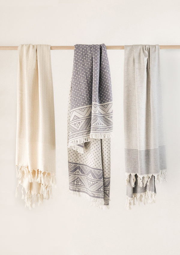 Turkish Cotton Towel Indigo Empress