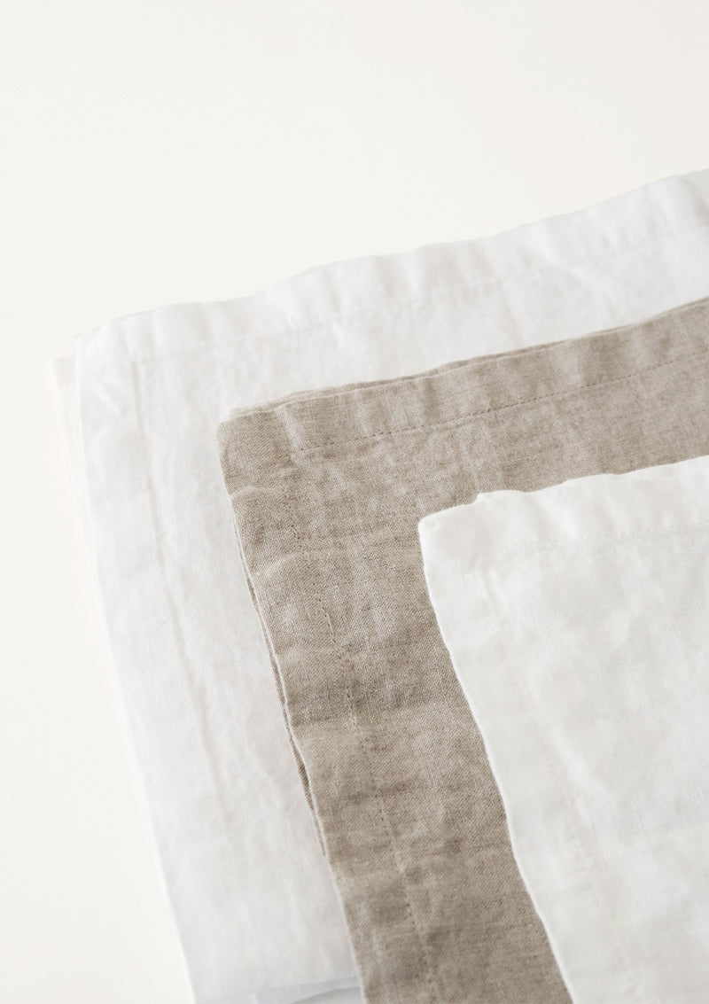 Linen Me Linen Tablecloth Optical White