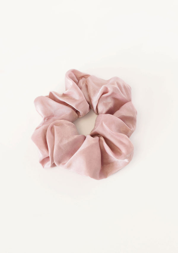 Peony satin scrunchie