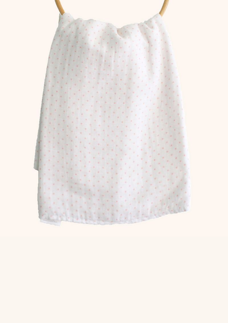 Alimrose Muslin Swaddle | Pink Spot