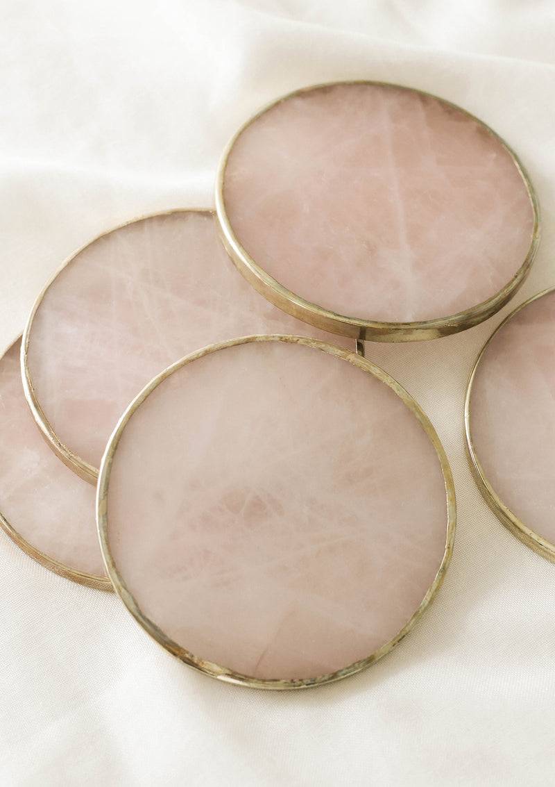 Rose Quartz Coasters
