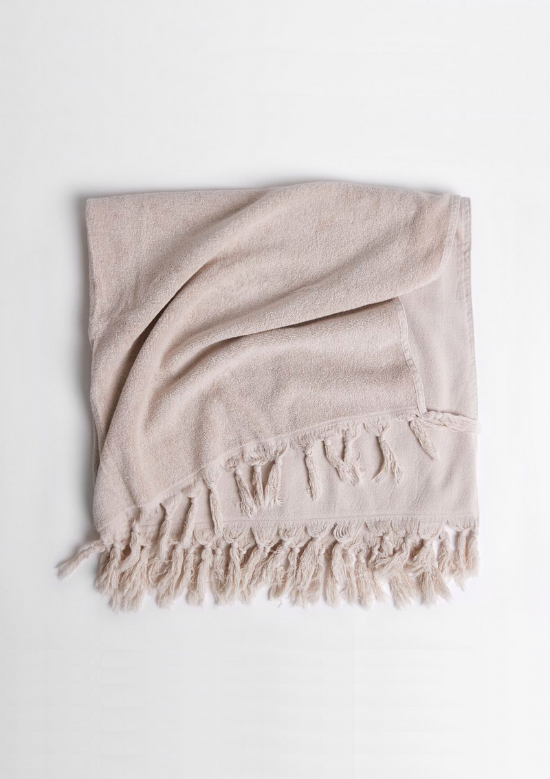 Vintage Wash Cotton Face Washer | Clay