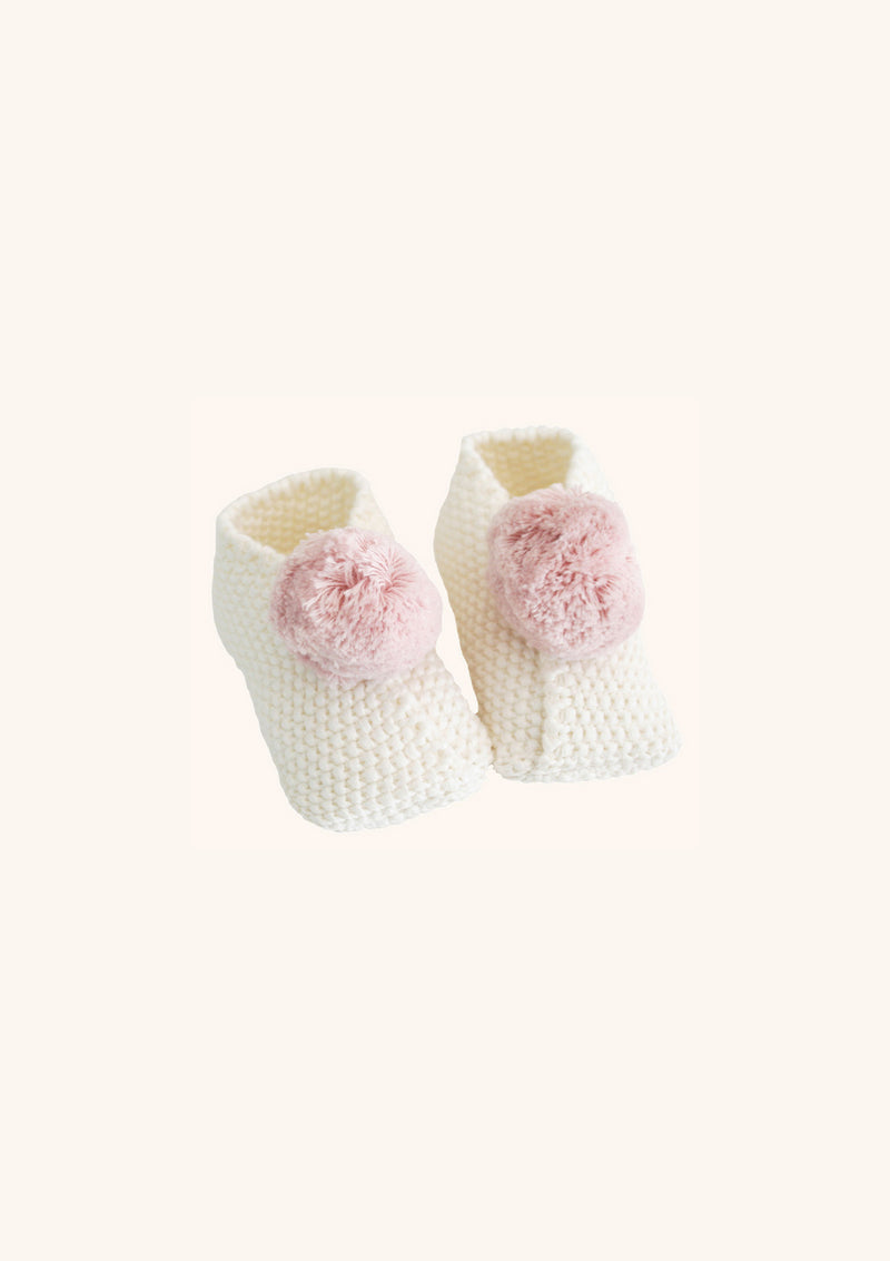 Alimrose Baby Booties | Ivory